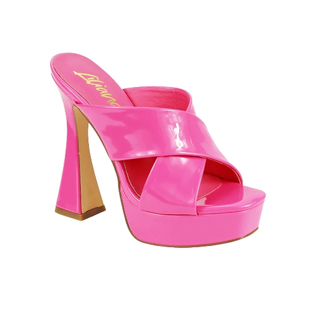 Chunky Platform Block High Heels Sandals Aja-1 By Liliana