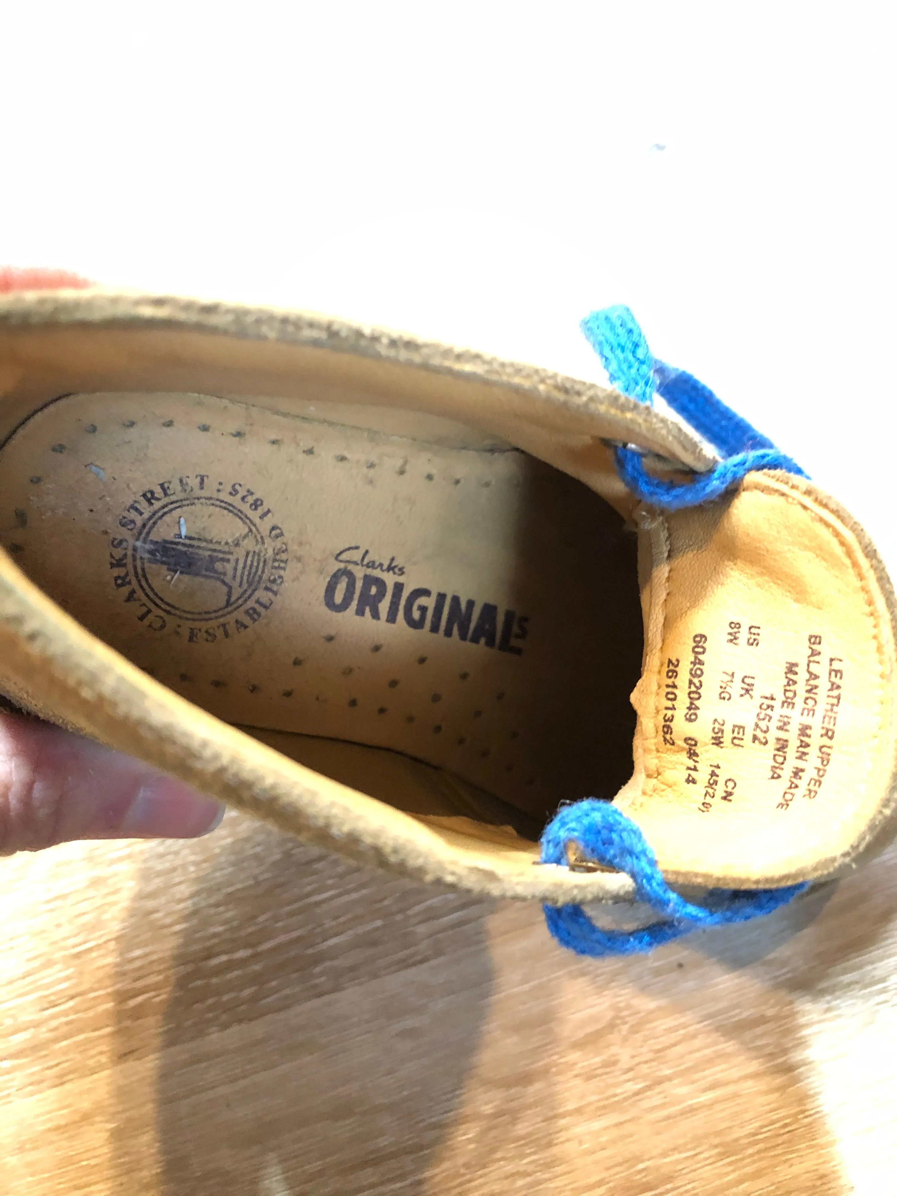 Clarks Tan Suede Desert Kids Boots, SOLD