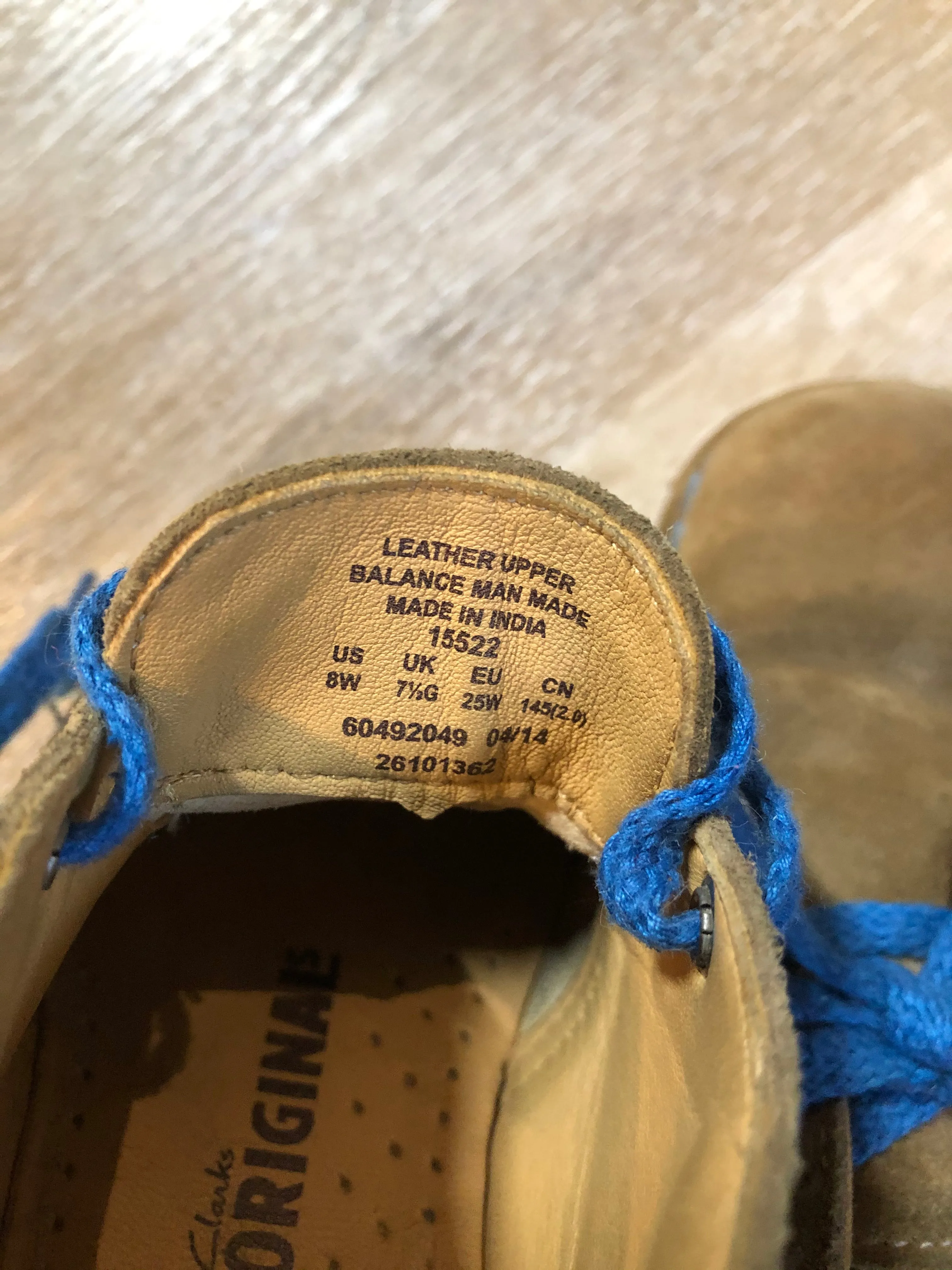 Clarks Tan Suede Desert Kids Boots, SOLD