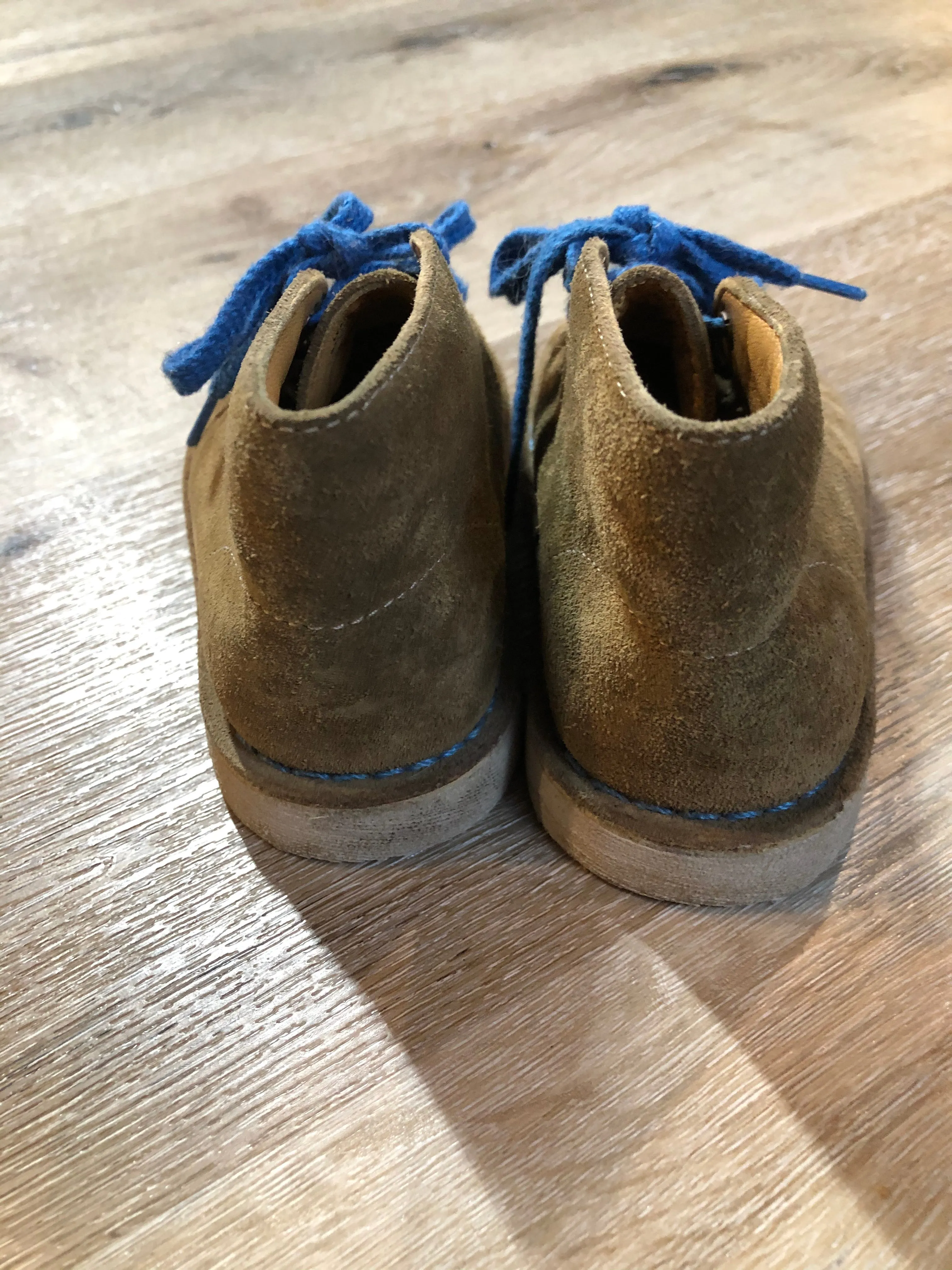 Clarks Tan Suede Desert Kids Boots, SOLD