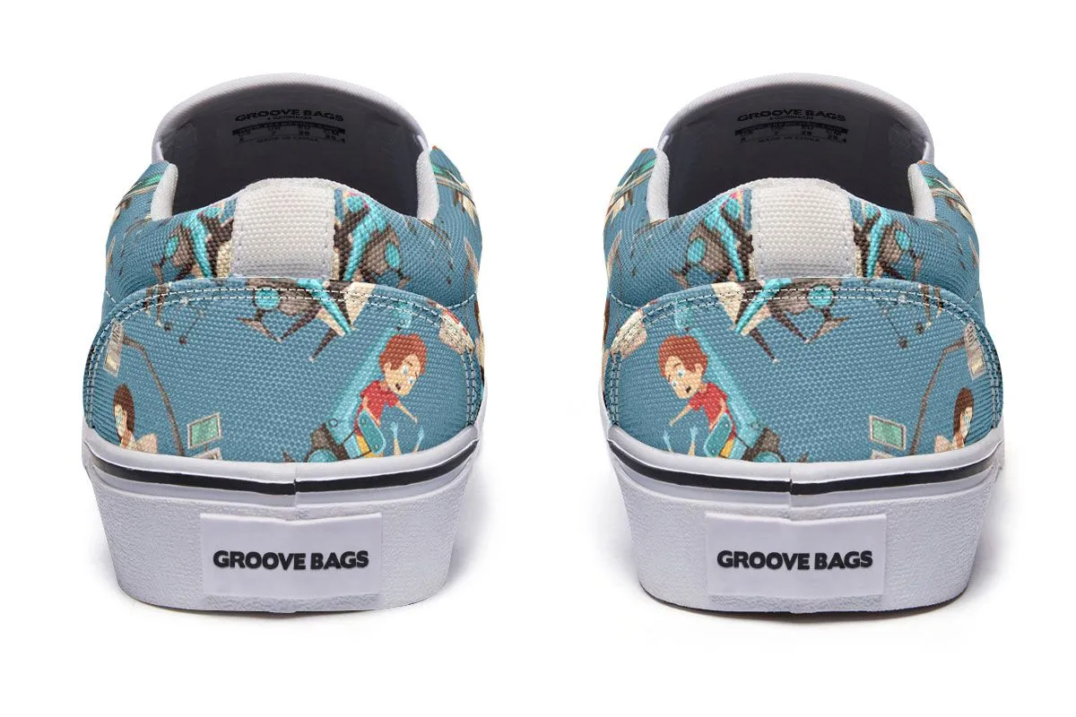 Dentistry Pattern Slip-On Shoes