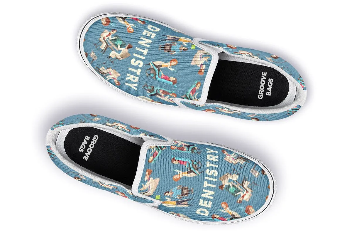 Dentistry Pattern Slip-On Shoes