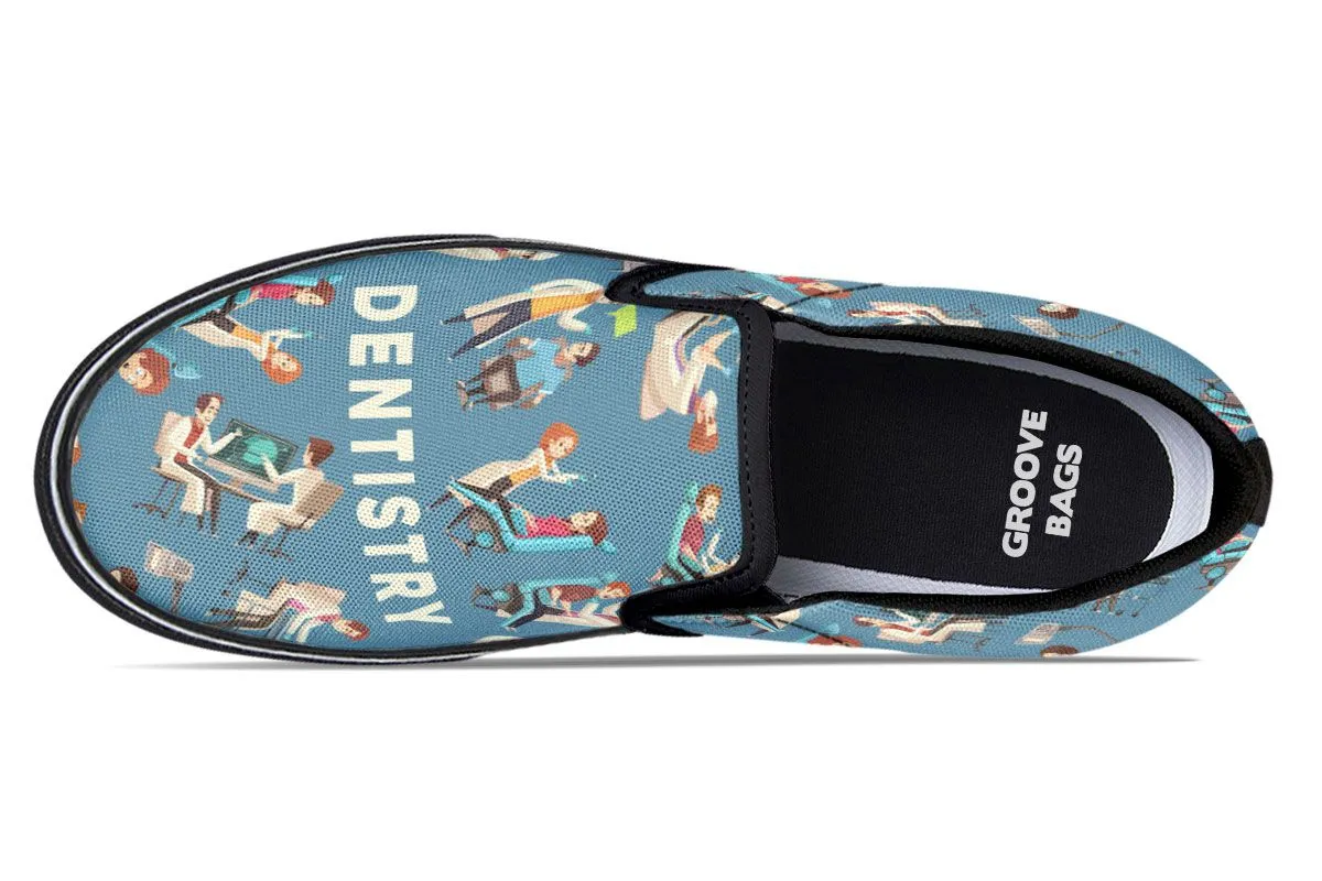 Dentistry Pattern Slip-On Shoes
