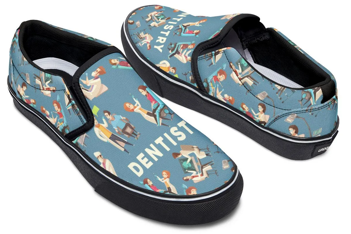 Dentistry Pattern Slip-On Shoes
