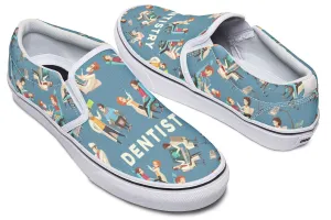 Dentistry Pattern Slip-On Shoes