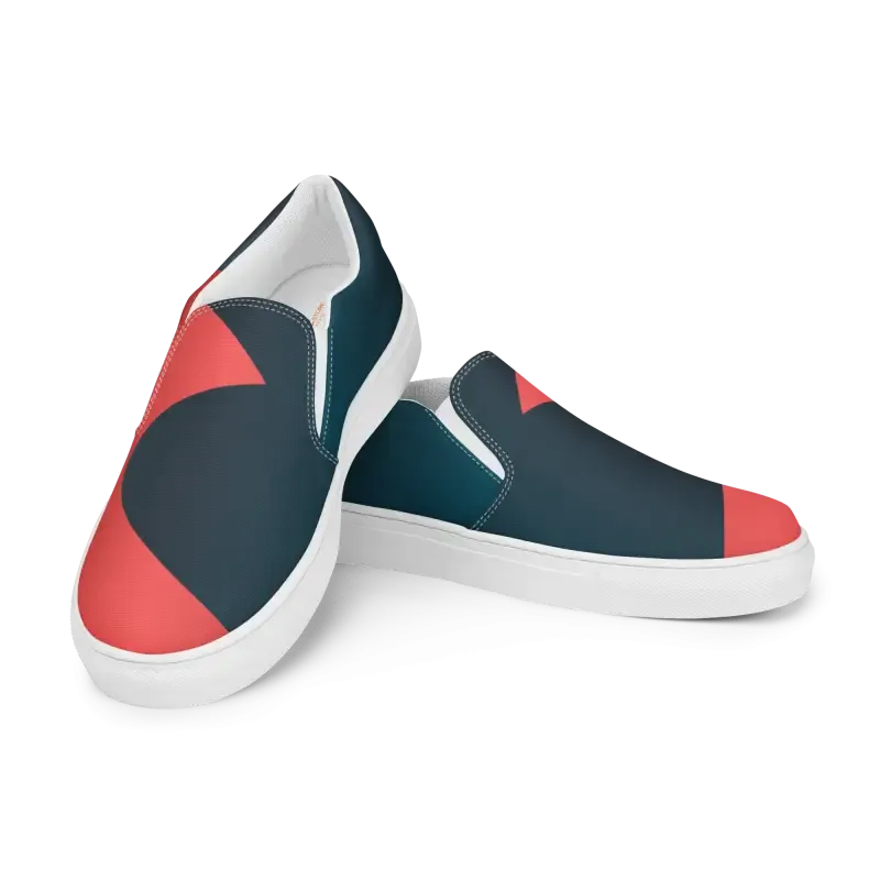 Eye Catching Blue Mens Canvas Shoes Abstract Pattern