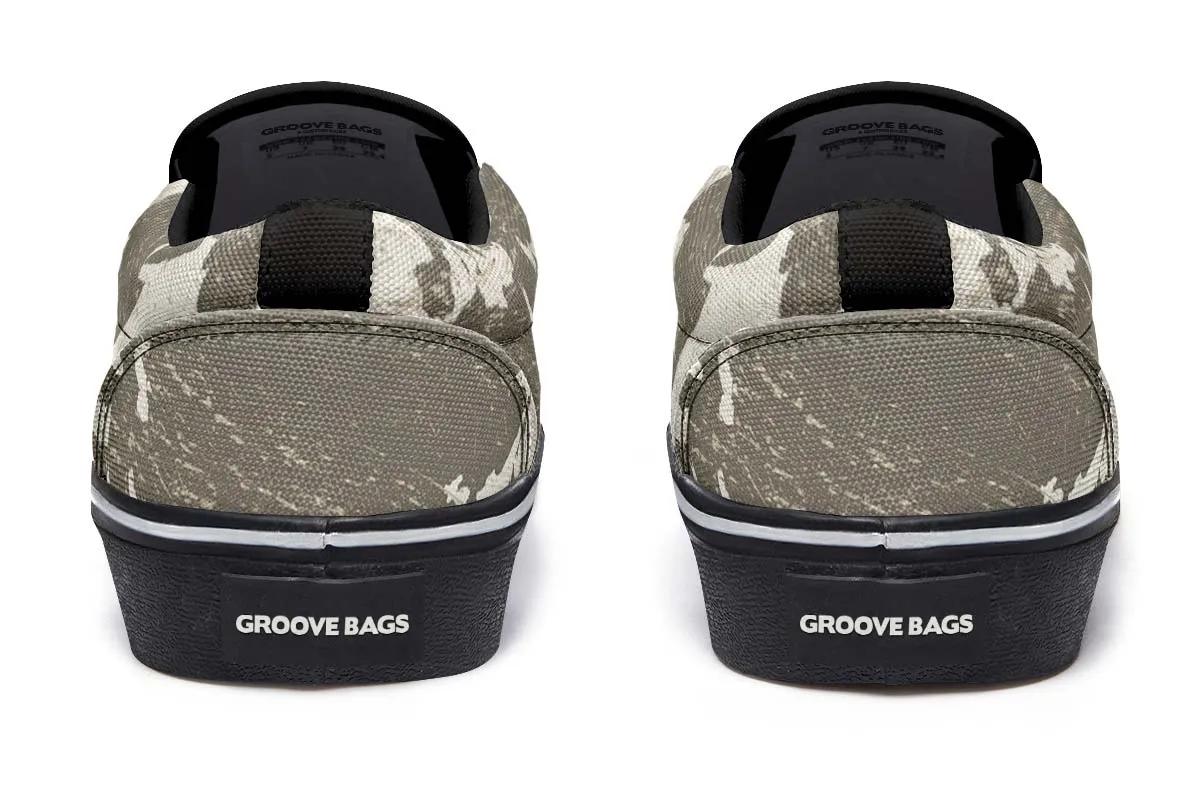 Geography Map Slip-On Shoes