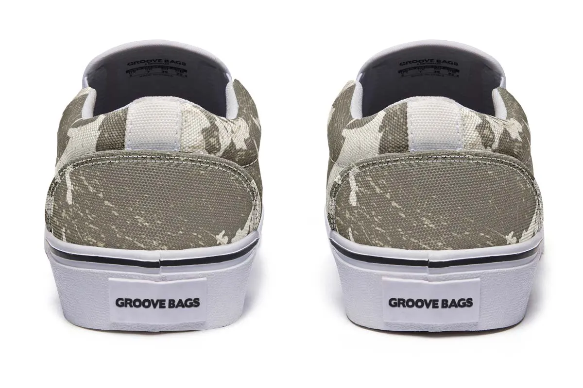 Geography Map Slip-On Shoes