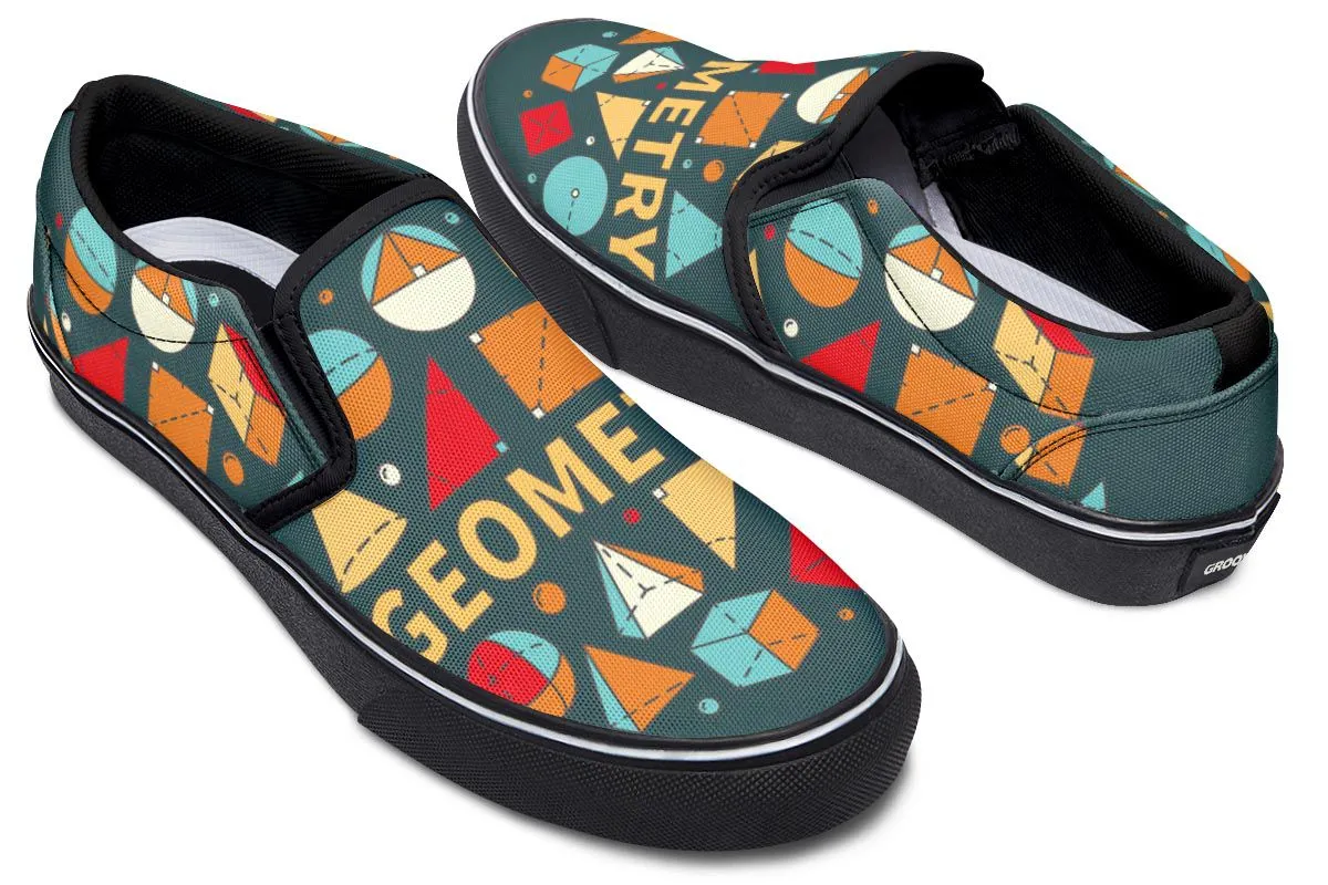 Geometry Lovers Slip-On Shoes