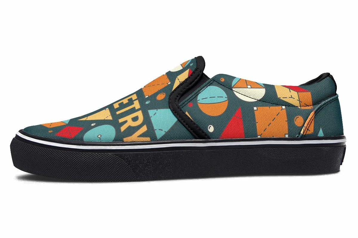 Geometry Lovers Slip-On Shoes
