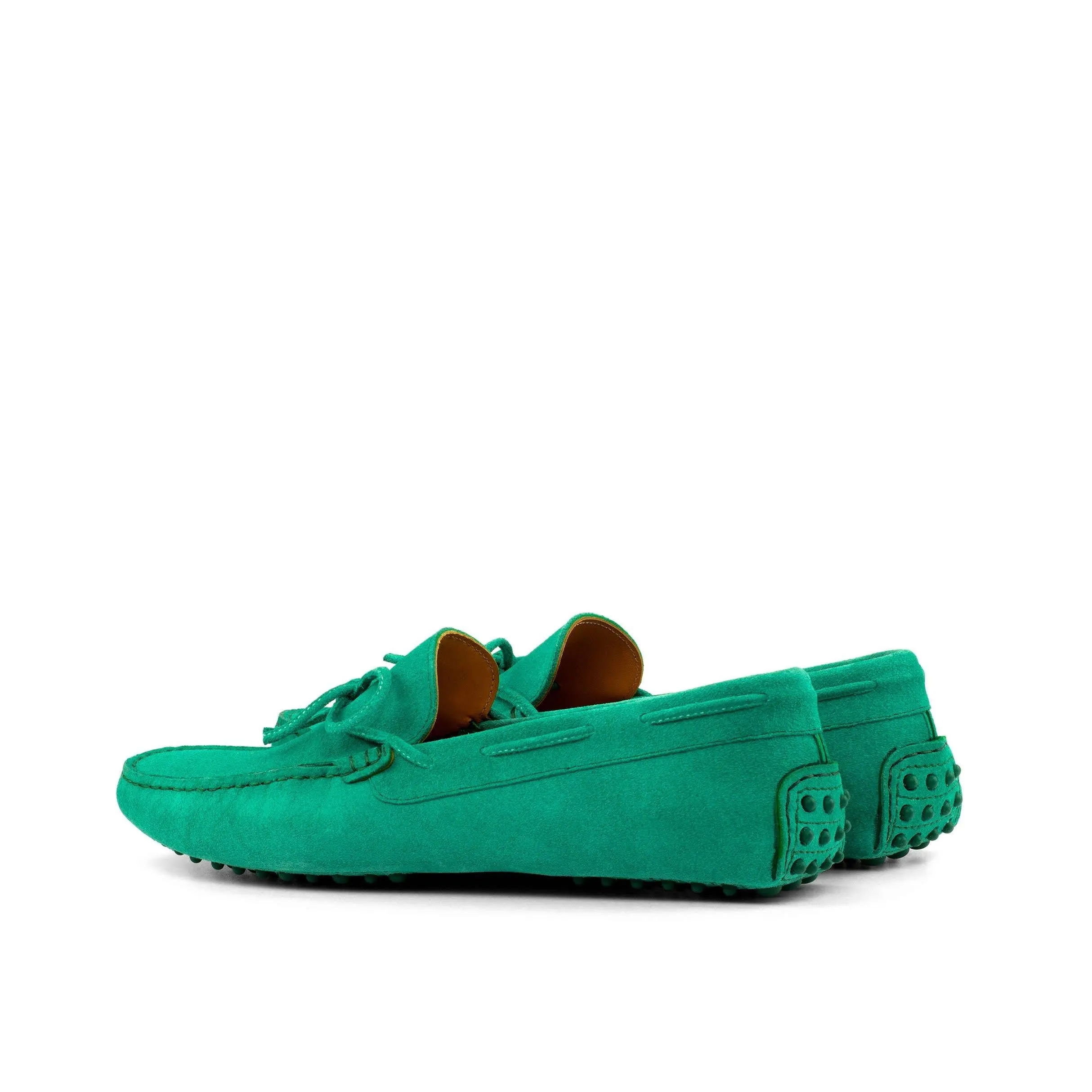 Green Suede Drivers Loafer