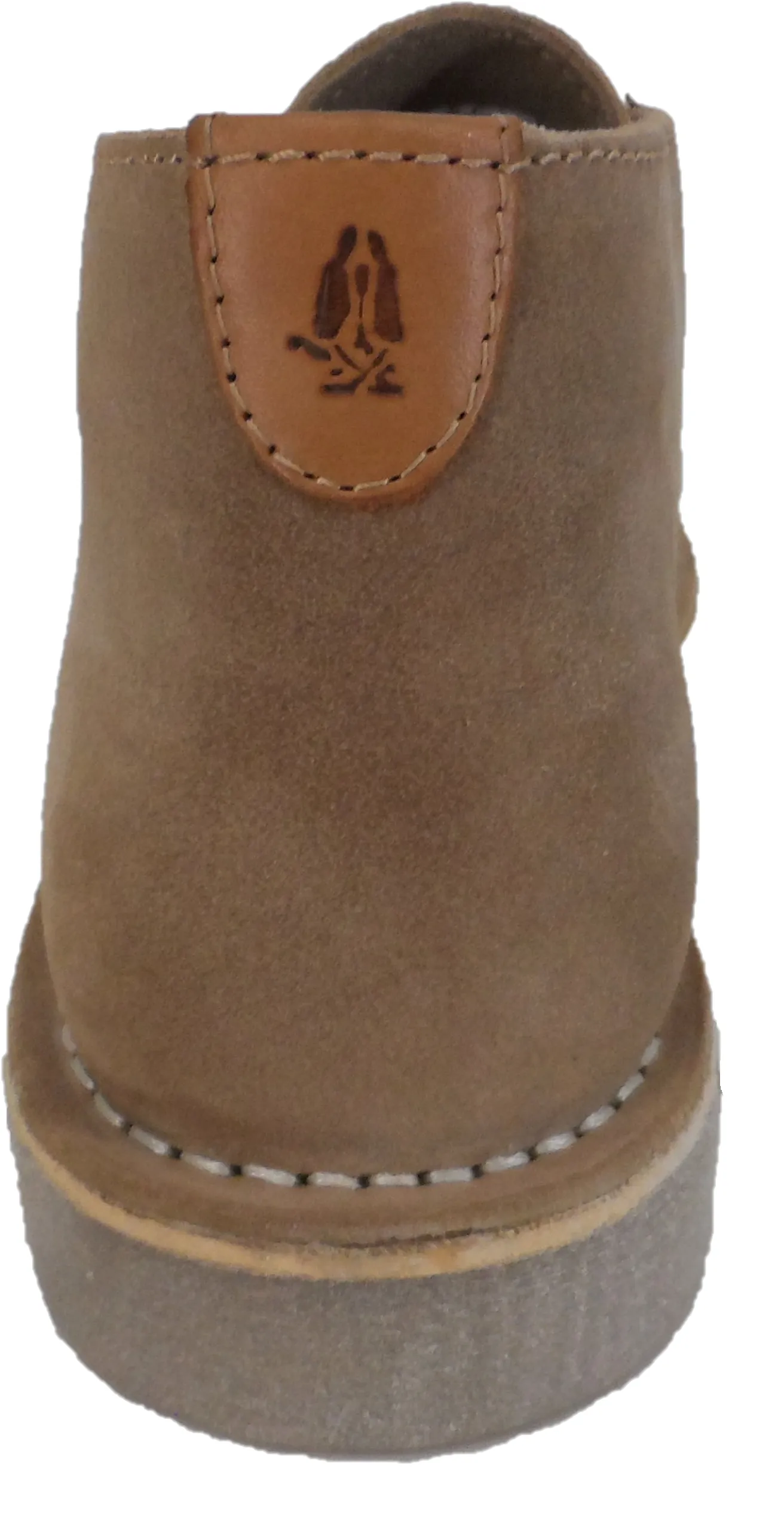 Hush Puppies Mens Sand 2 Eyelet Real Suede Desert Boots
