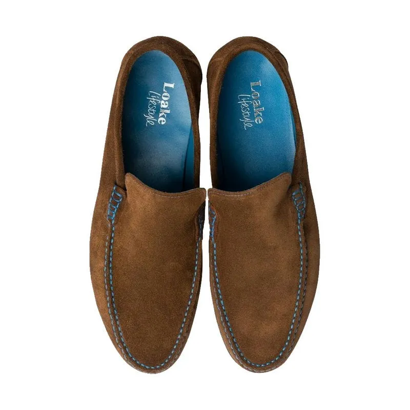 Loake Nicholson Mens Suede Moccasin - Polo Suede
