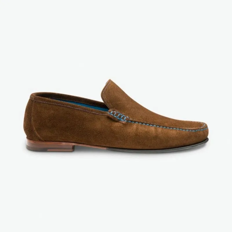 Loake Nicholson Mens Suede Moccasin - Polo Suede