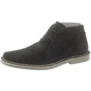 Roamers Mens M420 Black Suede New Mens Desert Boots Shoes