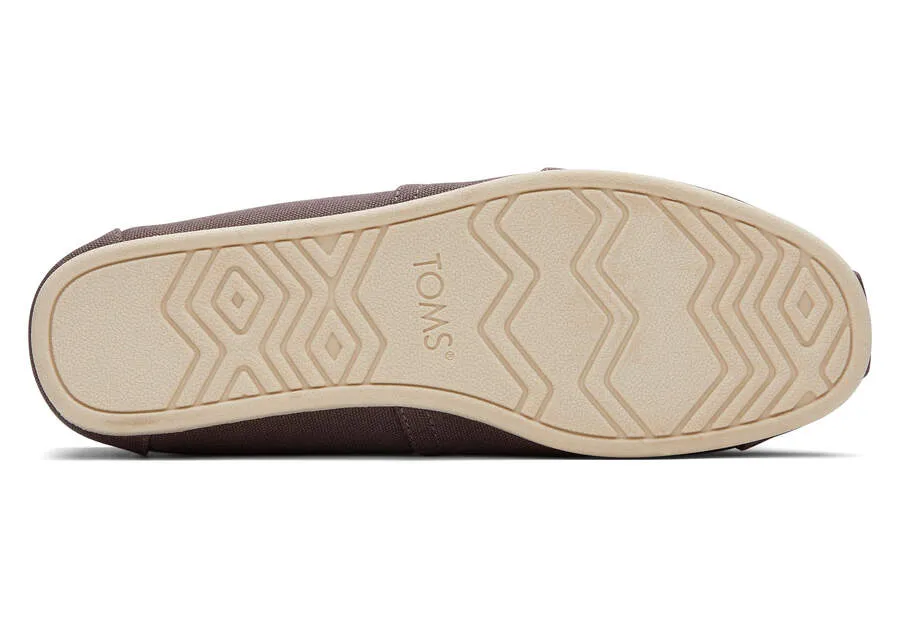 TOMS Mens Alpargata Recycled Cotton Canvas Espadrille - Ash