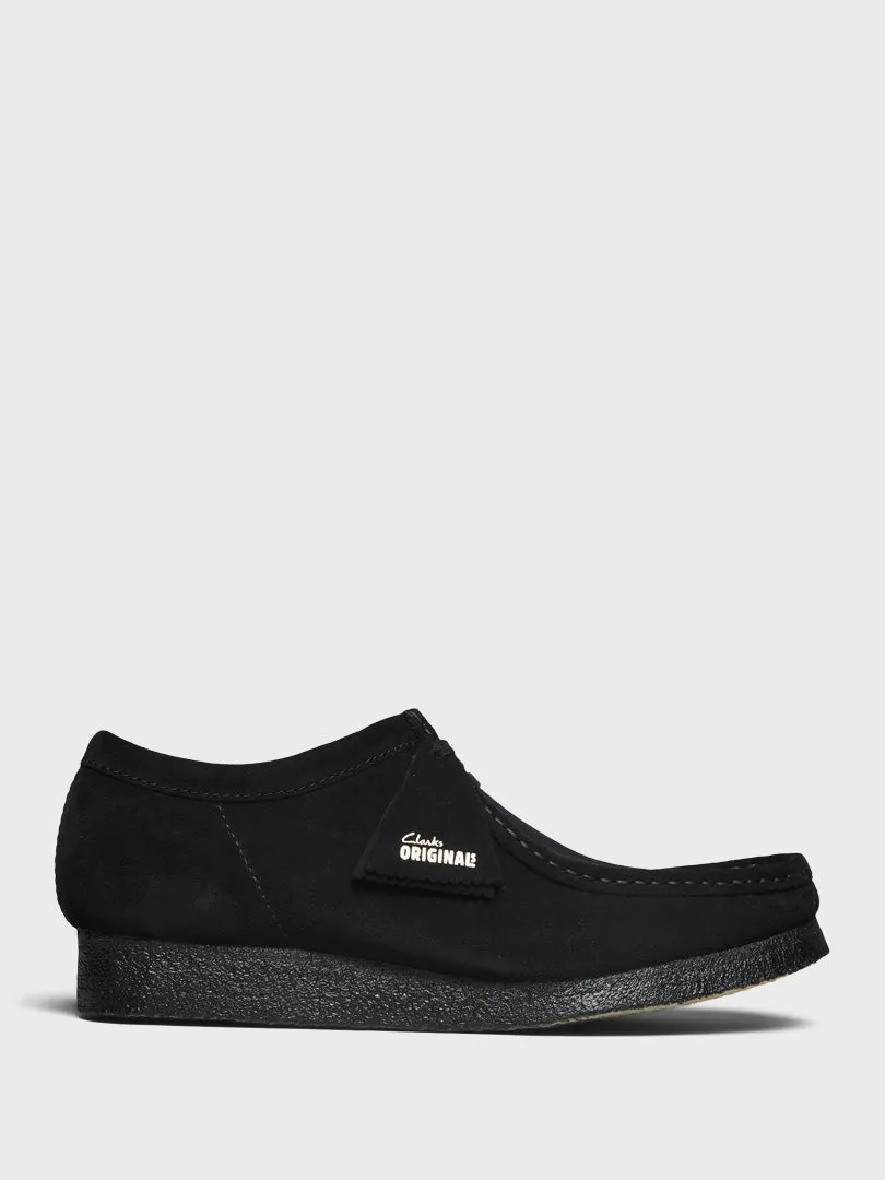 Wallabee Shoes in Black Suede