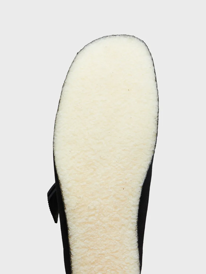 Wallabee Shoes in Black Suede